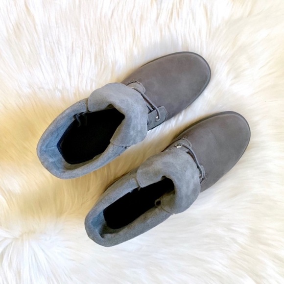 Timberland Jayne Medium Grey Roll Top Boots - Picture 3 of 8